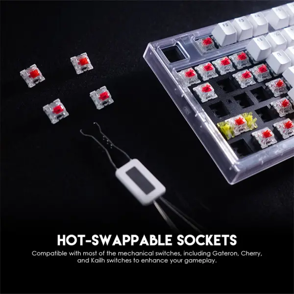 Tastatura Mehanicka Gaming Fantech MK910 RGB ABS Maxfit81 Frost Wireless crna (red switch)