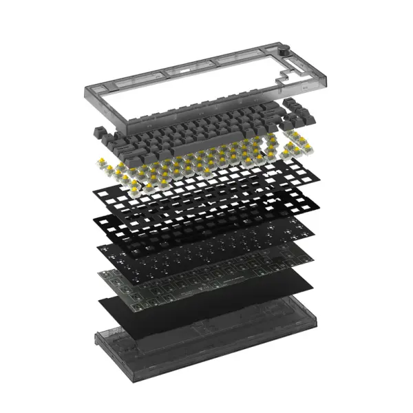 Tastatura Mehanicka Gaming Fantech MK910 RGB PBT Maxfit81 Frost Wireless crna (yellow switch)