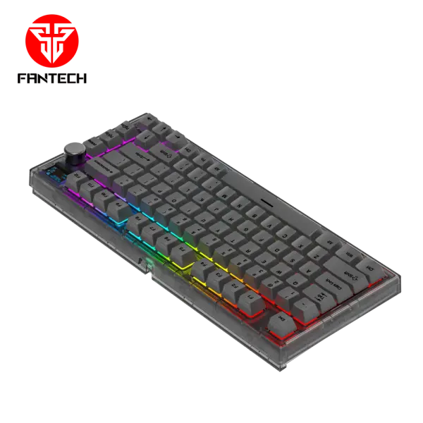 Tastatura Mehanicka Gaming Fantech MK910 RGB PBT Maxfit81 Frost Wireless crna (yellow switch)