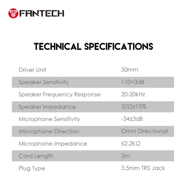 Slusalice Gaming Fantech HQ55 Portal crne