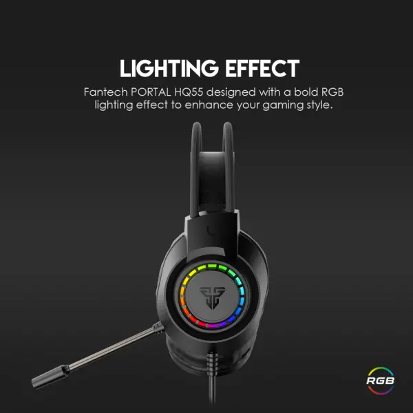 Slusalice Gaming Fantech HQ55 Portal crne