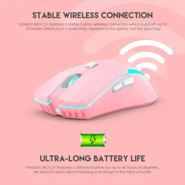 Mis Wireless Gaming Fantech WGC2+ Venom II Sakura