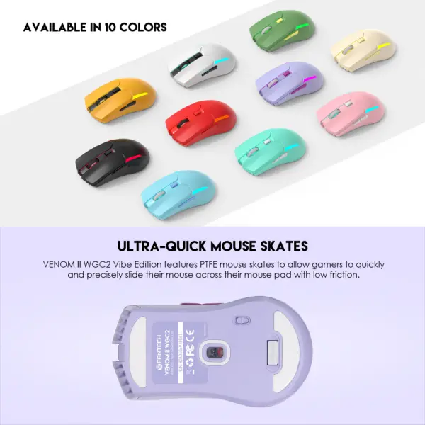 Mis Wireless Gaming Fantech WGC2 Venom II ljubicasti