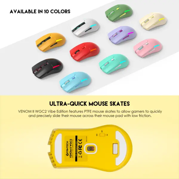 Mis Wireless Gaming Fantech WGC2 Venom II zuti