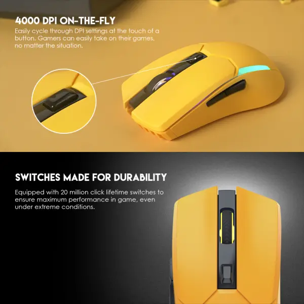 Mis Wireless Gaming Fantech WGC2 Venom II zuti