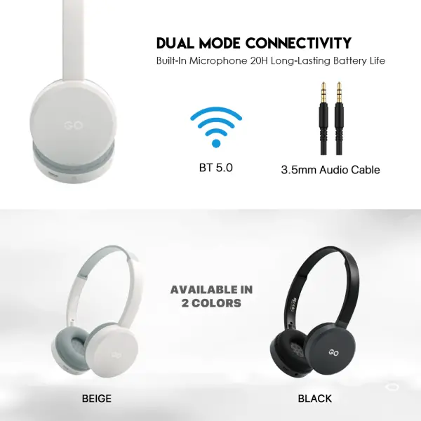 Bluetooth slusalice Fantech GO Air WH02 crne
