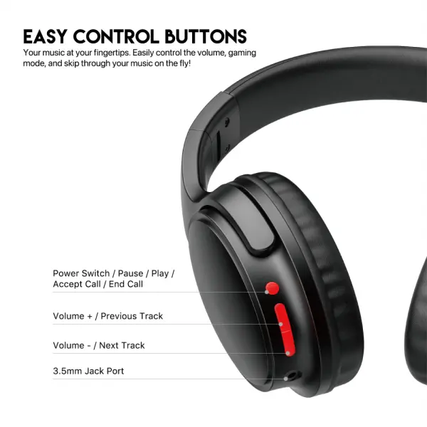 Bluetooth slusalice Fantech GO Move WH03 crne