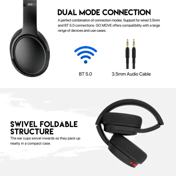 Bluetooth slusalice Fantech GO Move WH03 crne