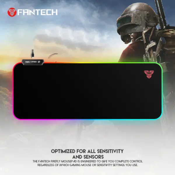 Podloga za mis Fantech RGB Firefly MPR800S crna