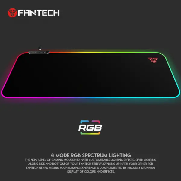 Podloga za mis Fantech RGB Firefly MPR800S crna