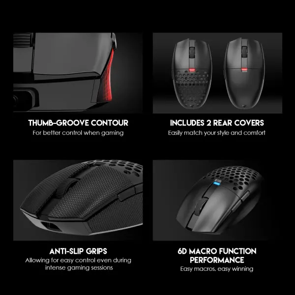 Mis Wireless Gaming Fantech XD7 Aria crni