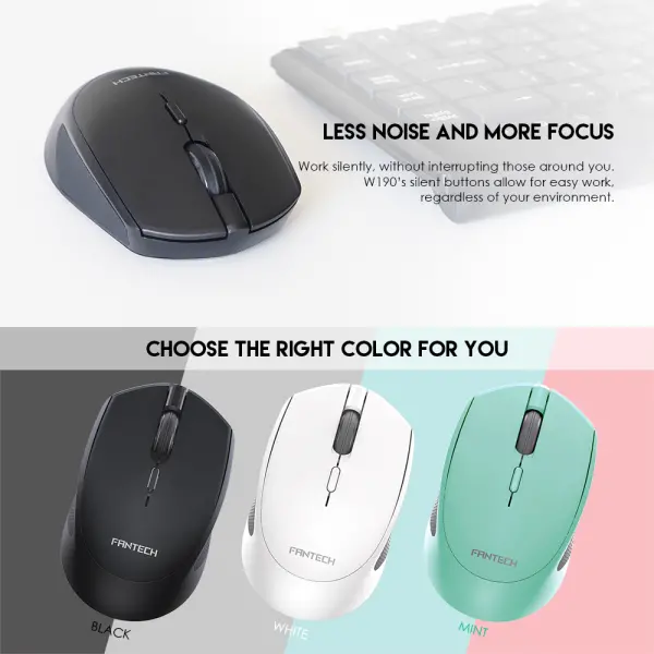 Kancelarijski Wireless mis Fantech W190 beli