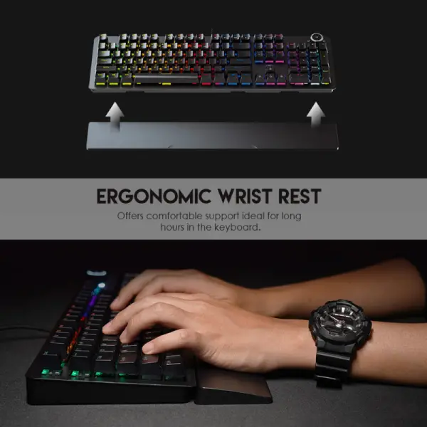 Tastatura Mehanicka Gaming Fantech MK853 RGB Maxpower crna (Blue switch)