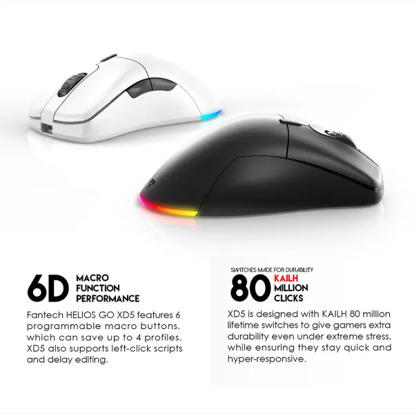 Mis Wireless Gaming Fantech XD5 Helios GO Space Edition
