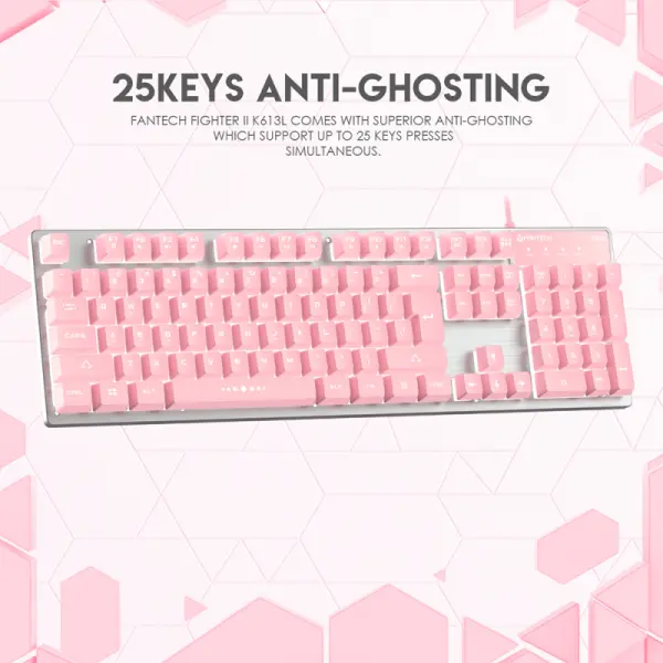 Tastatura Gaming Fantech K613L Fighter II Sakura Edition