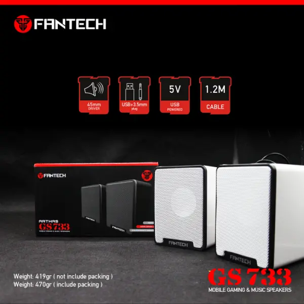 Laptop zvucnici Fantech GS733 Arthas beli