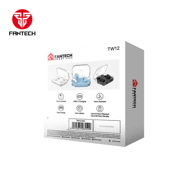 Bluetooth slusalice Fantech Wave 12 bele