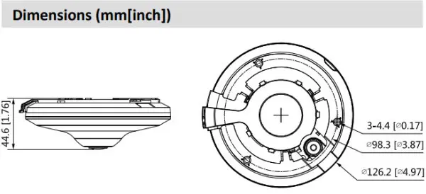 Dahua Kamera IPC-EW5541-AS, Panorama, IP, IC LED-10M, 5MP, sa mikrofonom, SD CARD, Heat Map funkcija