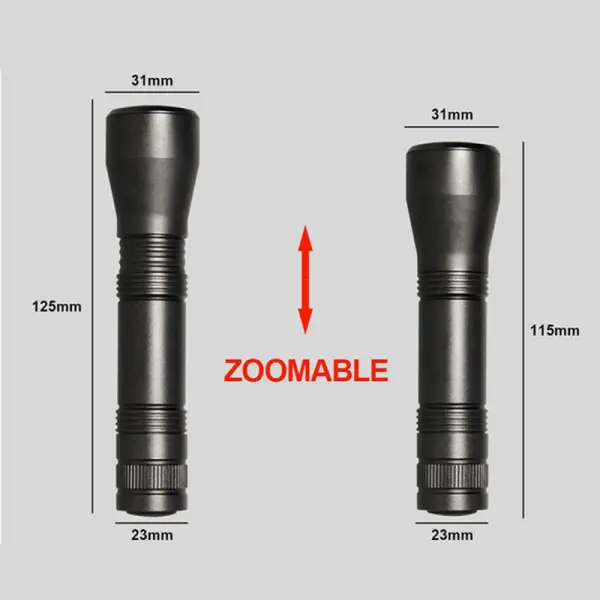 Baterijska lampa JWD multifunctional sa ultraljubicastim svetlom crna
