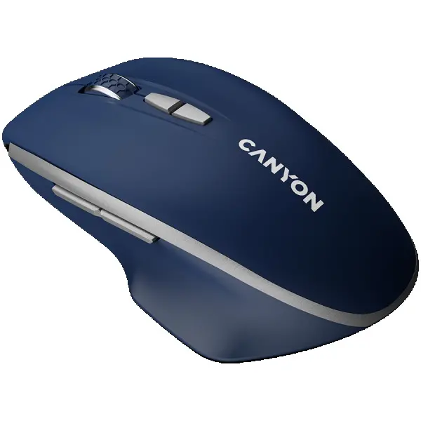CANYON MW-21, 2.4 GHz  Wireless mouse ,with 7 buttons, DPI 80012001600, Battery: AAA*2pcs,Blue,72*117*41mm, 0.075kg ( CNS-CMSW21BL ) 
