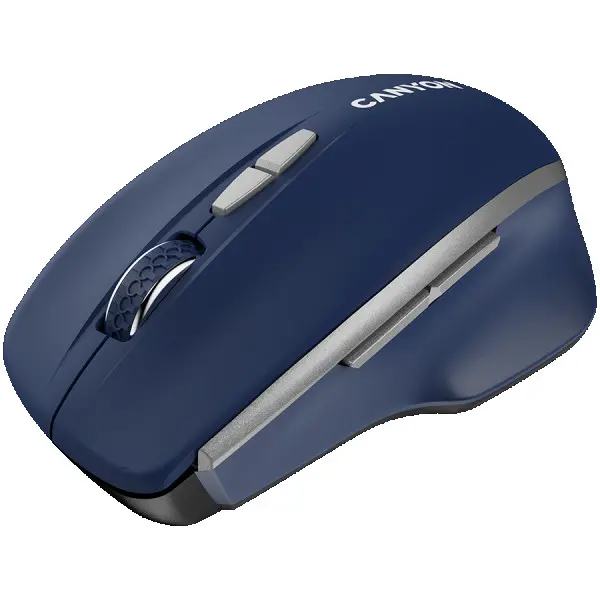 CANYON MW-21, 2.4 GHz  Wireless mouse ,with 7 buttons, DPI 80012001600, Battery: AAA*2pcs,Blue,72*117*41mm, 0.075kg ( CNS-CMSW21BL ) 
