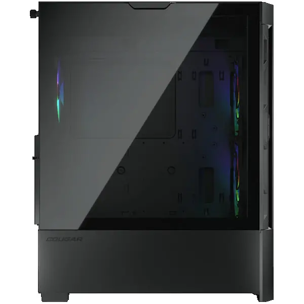 COUGAR | Duoface RGB Black | PC Case | Mid Tower  Airflow Front Panel  2 x 140mm & 1x 120mm ARGB Fans incl.  TG Left Panel ( CGR-5ZD1B-RGB 
