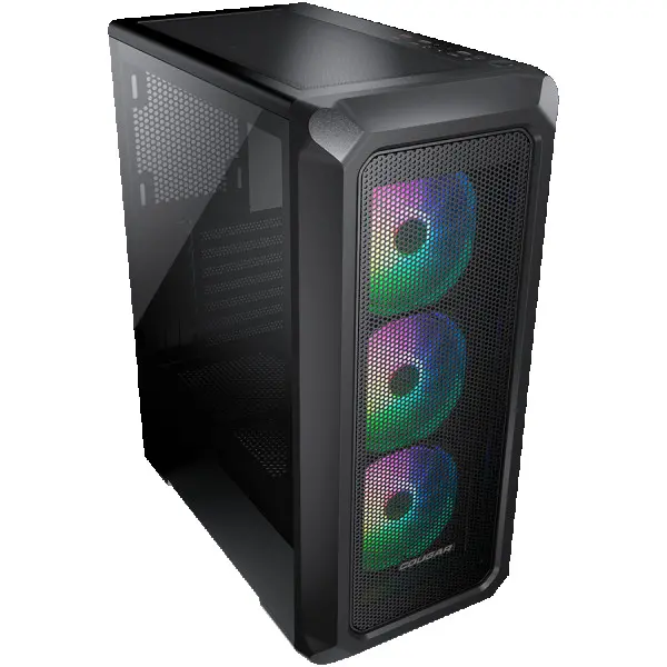 COUGAR | Archon 2 Mesh RGB (Black) | PC Case | Mid Tower  Mesh Front Panel  3 x ARGB Fans  3mm TG Left Panel ( CGR-5CC5B-MESH-RGB ) 