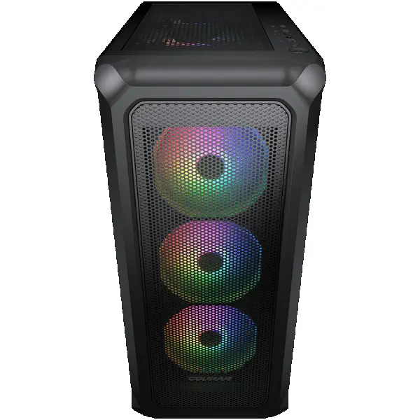 COUGAR | Archon 2 Mesh RGB (Black) | PC Case | Mid Tower  Mesh Front Panel  3 x ARGB Fans  3mm TG Left Panel ( CGR-5CC5B-MESH-RGB ) 