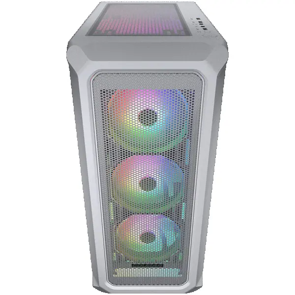 COUGAR | Archon 2 Mesh RGB (White) | PC Case | Mid Tower  Mesh Front Panel  3 x ARGB Fans  3mm TG Left Panel ( CGR-5CC5W-MESH-RGB ) 