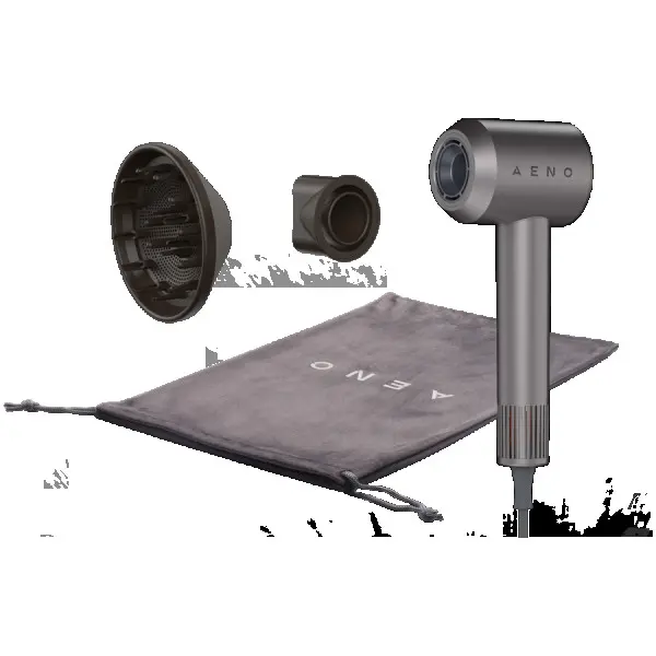 AENO Hair Dryer HD1, high speed, airflow 100 kmh, NTC sensor, 1500W, ionization, incl. diffusor, concentrator, travel bag ( AHD0001 )