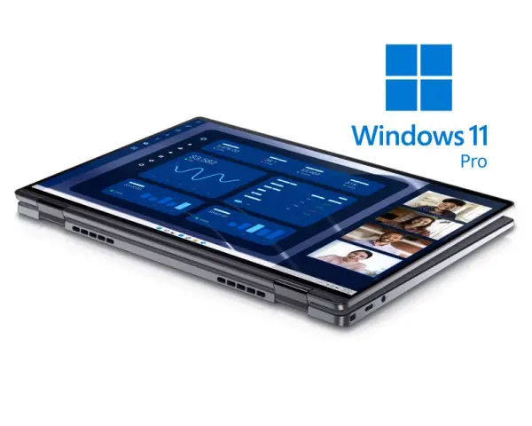 DELL Latitude 9450 2-u-1 14 inch QHD+ 500nits Touch Core Ultra 7 165U 16GB 512GB SSD Backlit FP Win11Pro 3yr ProSupport laptop 