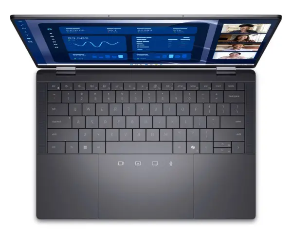 DELL Latitude 9450 2-u-1 14 inch QHD+ 500nits Touch Core Ultra 7 165U 16GB 512GB SSD Backlit FP Win11Pro 3yr ProSupport laptop 