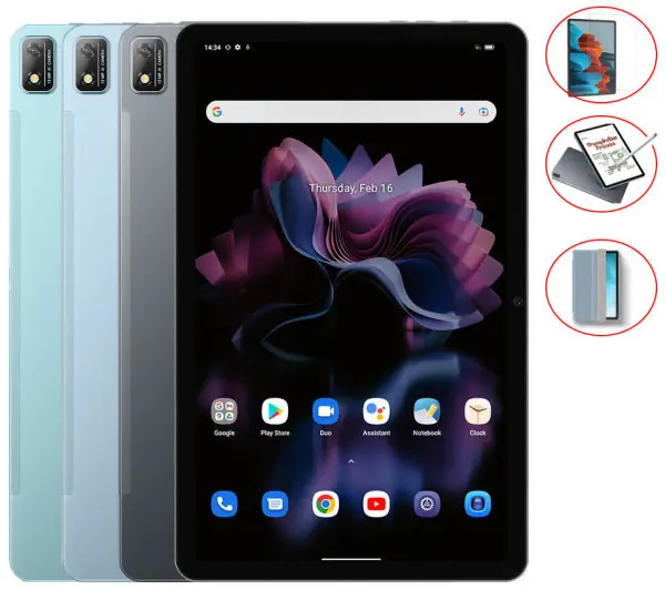 Tablet 11 Blackview Tab 16 4G LTE 2000x1200 FHD+ IPS/8GB/256GB/13MP-8MP/Android 12/Gray