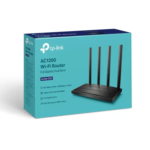 LAN Ruter TP-LINK ARCHER C6U AC12001GWAN4GLAN