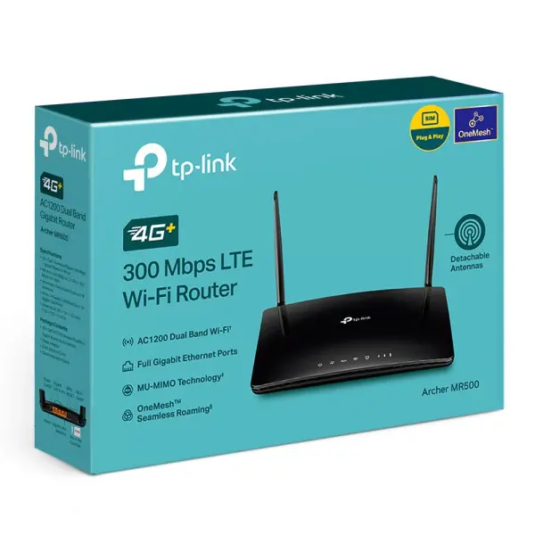 4G Ruter TP-LINK MR500 AC12004GLANSIM slot