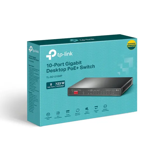 LAN Switch TP-Link TL-SG1210MP 101001000 10 port (8PoE) + 1 SFP port