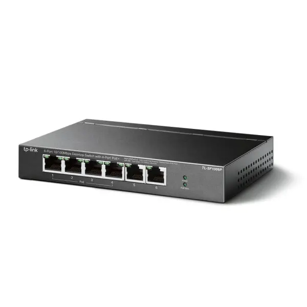 LAN Switch TP-LINK TL-SF1006P 6-port 10100 4-Port PoE+