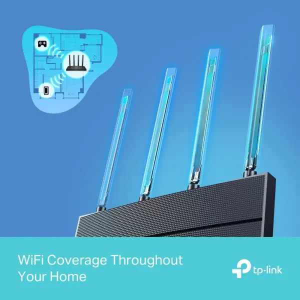 LAN ruter TP-Link Archer AX12 AX1500WiFi63xGLAN+1xGWAN
