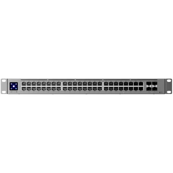 Ubiquiti USW-Pro-Max-48-PoE-EU 48-port, Layer 3 Etherlighting switch with 2.5 GbE and PoE++ output, 16x 2.5 GbE ports including (8) PoE+ an