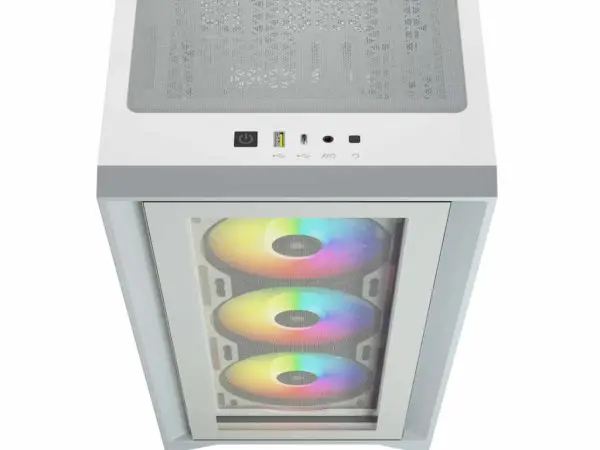 Kućište CORSAIR iCUE 4000X Mid-TowerATXkaljeno staklobez napajanjaRGBbela' ( 'CC-9011205-WW' ) 