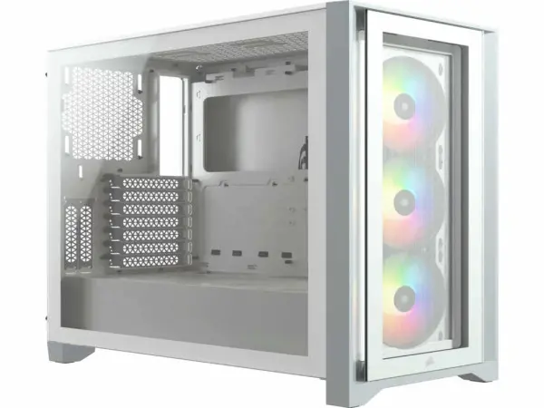 Kućište CORSAIR iCUE 4000X Mid-TowerATXkaljeno staklobez napajanjaRGBbela' ( 'CC-9011205-WW' ) 