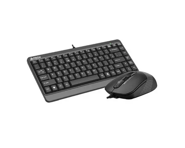 A4 TECH F1110 FSTYLER Compact USB US siva tastatura + USB sivi miš 