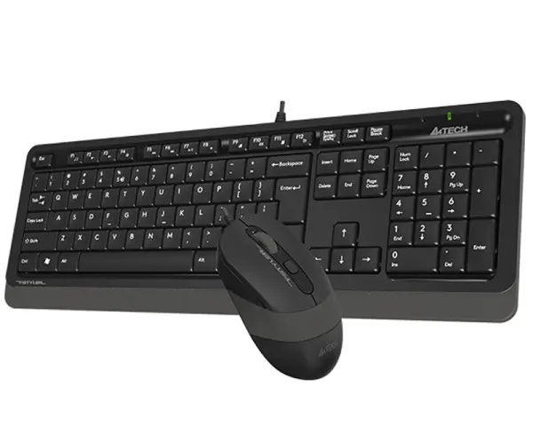 A4 TECH F1010 FSTYLER USB YU siva tastatura + USB sivi miš