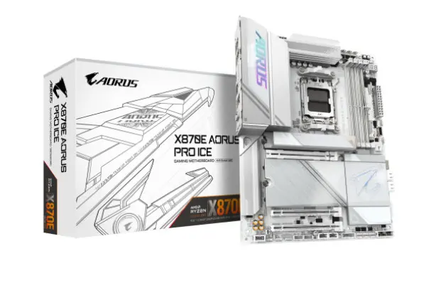 AM5, Chipset X870E, Supports AMD Ryzen 9000 / 8000/ 7000 Series Processors ( X870E AORUS PRO ICE ) 