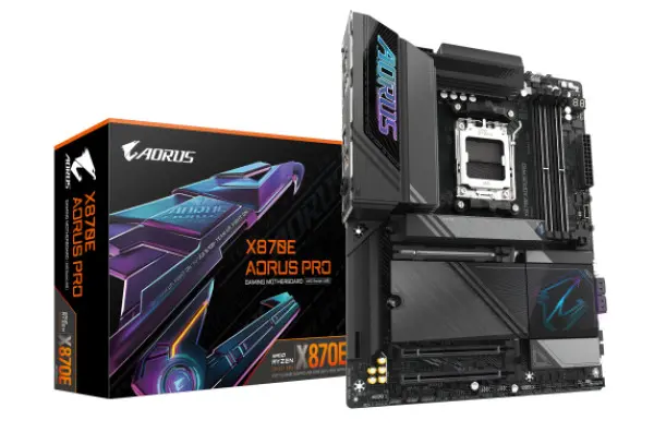 AM5, Chipset AMD X870E, Supports AMD Ryzen™ 9000 / 8000 / 7000 Series Processors ( X870E AORUS PRO ) 