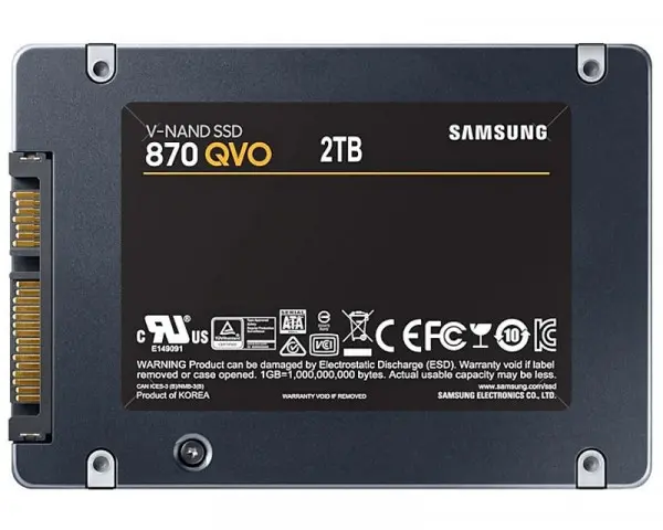 HDD SSD SATA3 Samsung 2TB 870 QVO MZ-77Q2T0BW (2)