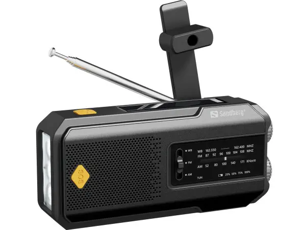 Powerbank Sandberg AIO 421-04 radiozvučniksolarni punjač2000mAh