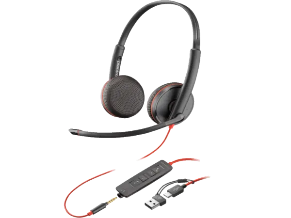 Slušalice HP Poly Blackwire 3225 Stereo USB-C Headset +3.5mm Plug +USB-CA Adapter8X229AAcrna' ( '8X229AA' ) 