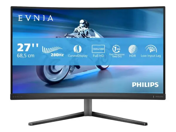 Monitor PHILIPS Evnia 27M2C5200W00 27''VA,zakrivljen1920x1080280Hz1ms GtGHDMIx2,DPPivot,visina' ( '27M2C5200W00' ) 