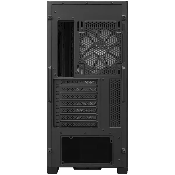 COUGAR | Uniface RGB Black | PC Case | Mid Tower  Mesh Front Panel  4 x 120mm ARGB Fans  TG Left Panel  Black ( CGR-5C78B-RGB ) 
